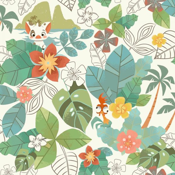 Papel de parede Disney Moama floral ref.DI0995